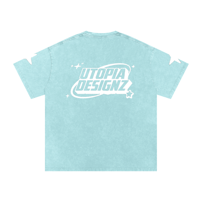 Snow Washed Oversized Cotton T-Shirt