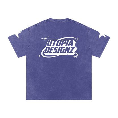Snow Washed Oversized Cotton T-Shirt