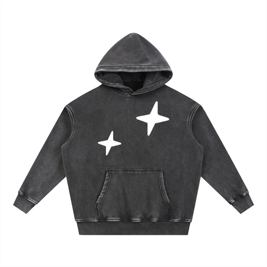 Snow Wash Fleece Oversize Hoodie