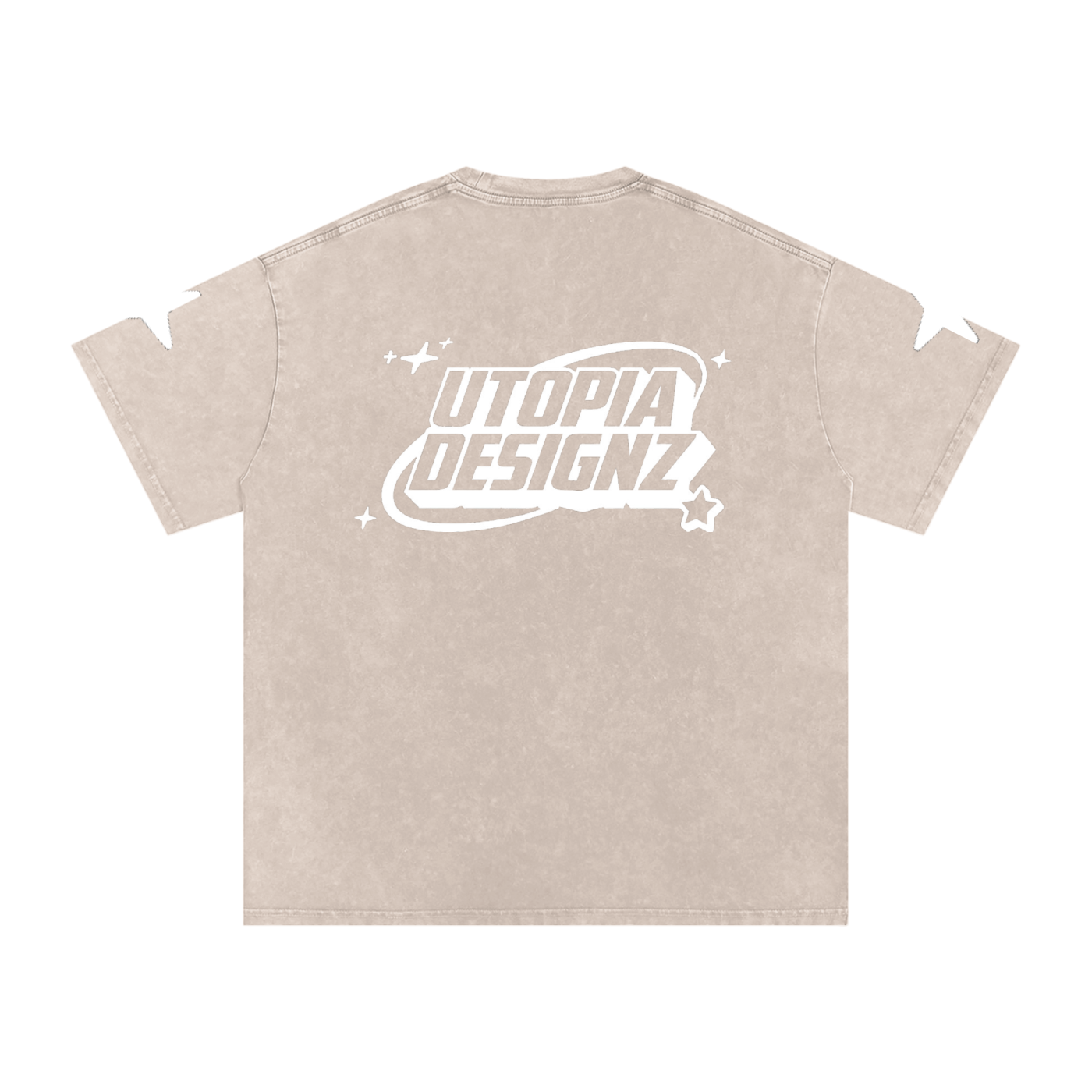 Snow Washed Oversized Cotton T-Shirt