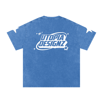 Snow Washed Oversized Cotton T-Shirt