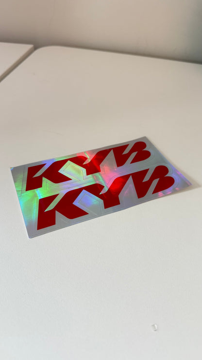 KYB Fork Stickers