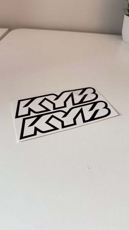 KYB Fork Stickers