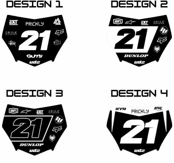 MOTOCUTZ Plate Decal