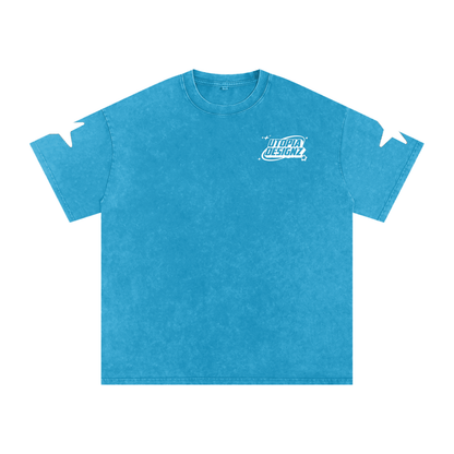 Snow Washed Oversized Cotton T-Shirt