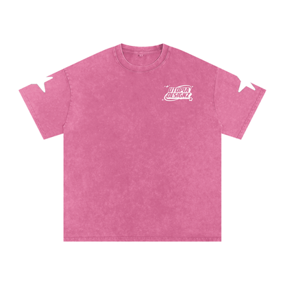 Snow Washed Oversized Cotton T-Shirt