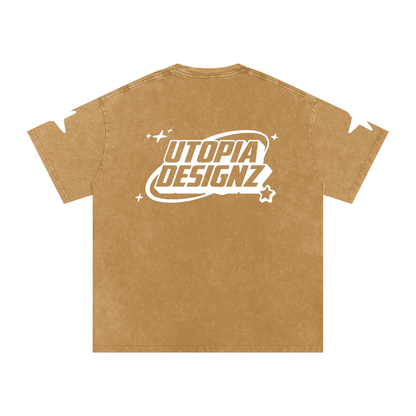 Snow Washed Oversized Cotton T-Shirt