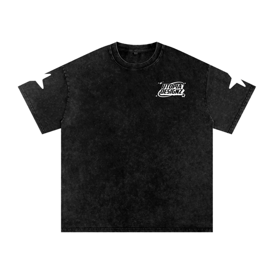 Snow Washed Oversized Cotton T-Shirt