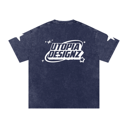 Snow Washed Oversized Cotton T-Shirt