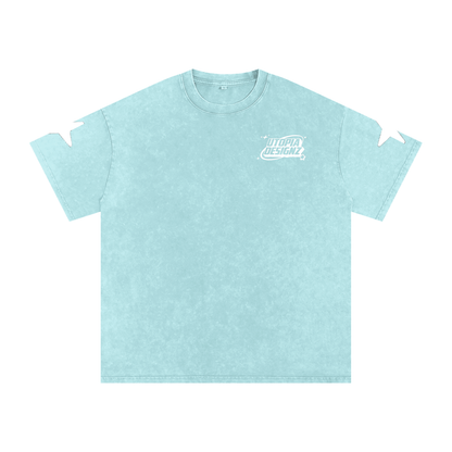 Snow Washed Oversized Cotton T-Shirt